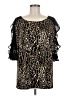 Bold Elements Animal Print Black Cocktail Dress Size M (estimated) - photo 1