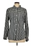 Relativity 100% Cotton Checkered-gingham Black Long Sleeve Button-Down Shirt Size L - photo 1