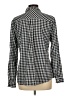 Relativity 100% Cotton Checkered-gingham Black Long Sleeve Button-Down Shirt Size L - photo 2