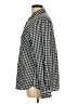 Relativity 100% Cotton Checkered-gingham Black Long Sleeve Button-Down Shirt Size L - photo 5