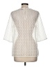 Ann Taylor LOFT 100% Polyester Ivory 3/4 Sleeve Top Size M - photo 2