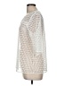 Ann Taylor LOFT 100% Polyester Ivory 3/4 Sleeve Top Size M - photo 5