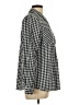 Relativity 100% Cotton Checkered-gingham Black Long Sleeve Button-Down Shirt Size L - photo 4