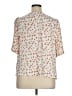Ann Taylor LOFT Outlet 100% Polyester Ivory Short Sleeve Blouse Size XL - photo 2