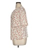 Ann Taylor LOFT Outlet 100% Polyester Ivory Short Sleeve Blouse Size XL - photo 5