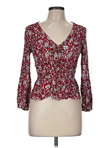Feather Bone by Anthropologie 3/4 Sleeve Blouse (view 1)