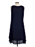 Jaeger 100% Polyester Solid Blue Casual Dress Size 12 - photo 2