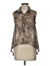Akualani 100% Polyester Tan Sleeveless Blouse Size S - photo 1