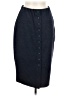 Long Tall Sally Solid Blue Casual Skirt Size 8 - photo 1