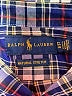 Ralph Lauren 100% Cotton Plaid Blue Long Sleeve Button-Down Shirt Size 3T - photo 3