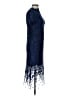 TS Couture 100% Polyester Floral Blue Cocktail Dress Size S (estimated) - photo 4