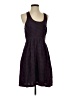 Maple 100% Silk Polka Dots Purple Casual Dress Size 4 - photo 1