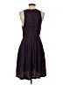 Maple 100% Silk Polka Dots Purple Casual Dress Size 4 - photo 2