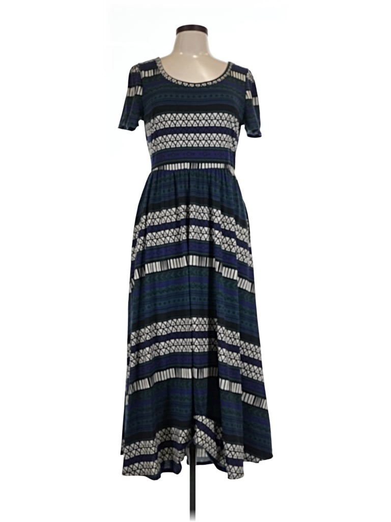 Pre-owned Lularoe Casual Dress In Blue