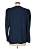 Express 100% Polyester Blue Long Sleeve Blouse Size M - photo 2