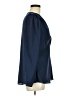 Express 100% Polyester Blue Long Sleeve Blouse Size M - photo 4
