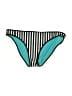 Lululemon Athletica 100% Polyester Stripes Teal Swimsuit Bottoms Size XXS - photo 1