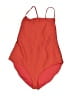 Mara Hoffman Chevron-herringbone Red One Piece Swimsuit Size S (estimated) - photo 1