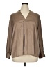 ELOQUII Brown 3/4 Sleeve Blouse Size 16 Plus - photo 1
