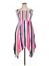 Torrid Stripes Pink Casual Dress Size 1X Plus (1) - photo 1