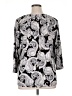 Croft & Barrow Paisley Silver 3/4 Sleeve Blouse Size 1X - photo 2