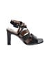 Signature 100% Leather Black Sandals Size 8 1/2 - photo 1