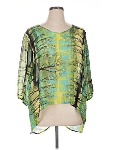 One World 3/4 Sleeve Blouse (view 1)