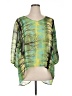 One World Green 3/4 Sleeve Blouse Size 1X - photo 1
