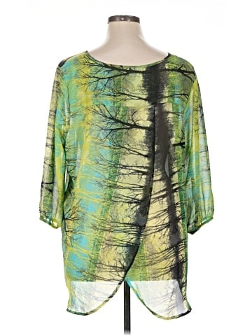 One World 3/4 Sleeve Blouse (view 2)