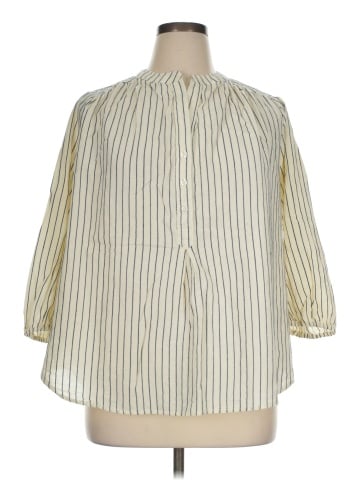 Lane Bryant 3/4 Sleeve Button-Down Shirt (view 1)