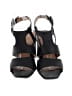 Signature 100% Leather Black Sandals Size 8 1/2 - photo 2