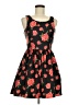 Forever 21 100% Polyester Floral Black Casual Dress Size M - photo 1