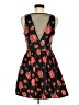 Forever 21 100% Polyester Floral Black Casual Dress Size M - photo 2