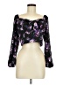 Love & Piece 100% Polyester Black 3/4 Sleeve Blouse Size M - photo 1
