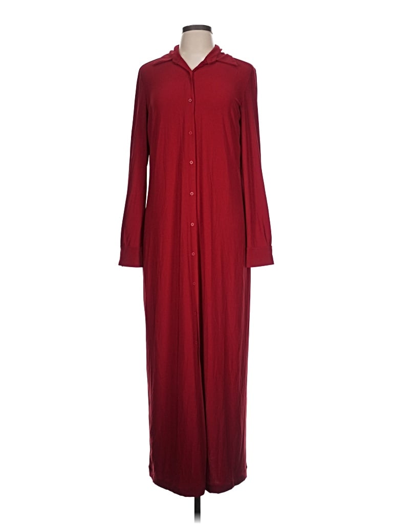 Pre-owned Norma Kamali Casual Dress In Burgundy