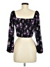 Love & Piece 100% Polyester Black 3/4 Sleeve Blouse Size M - photo 2