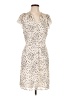 H&M 100% Polyester Animal Print Ivory Cocktail Dress Size 10 - photo 1