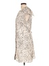 H&M 100% Polyester Animal Print Ivory Cocktail Dress Size 10 - photo 5
