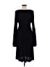 Max Studio Solid Black Casual Dress Size M - photo 2