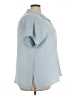 Preswick & Moore 100% Polyester Blue Short Sleeve Blouse Size 3X - photo 4