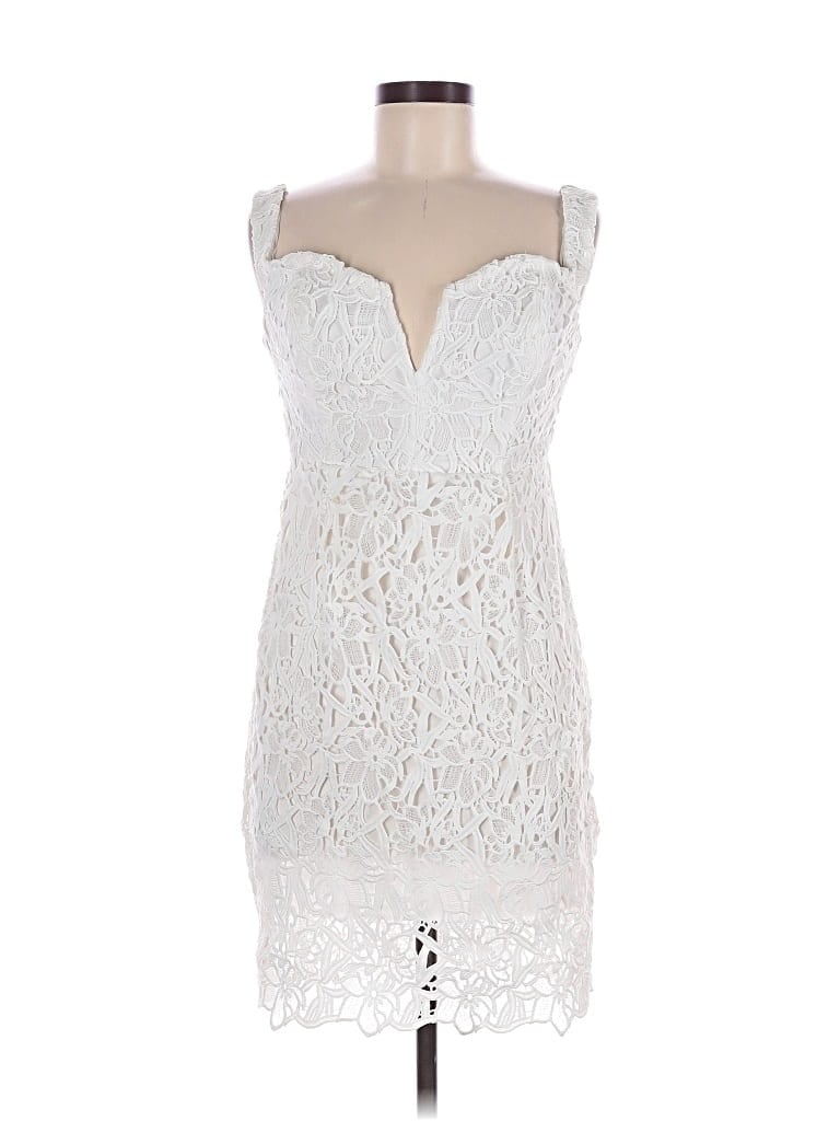 Pre-owned Astr Cocktail Dress In White