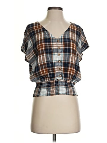 Maurices Short Sleeve Blouse (view 1)