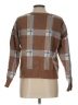 Max Studio Plaid Brown Pullover Sweater Size L - photo 2