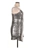 Lulus 100% Polyester Metallic Solid Silver Cocktail Dress Size XL - photo 4