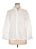 Talbots 100% Cotton Stars Ivory Long Sleeve Button-Down Shirt Size XL Petite - photo 1