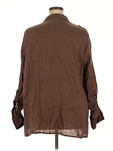 Maggie Barnes 3/4 Sleeve Button-Down Shirt (view 2)