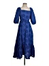 Assorted Brands 100% Cotton Paisley Blue Casual Dress Size S - photo 1