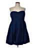 J.Crew Solid Blue Cocktail Dress Size 12 - photo 1