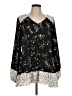 Suzanne Betro 100% Polyester Black Long Sleeve Blouse Size L - photo 1
