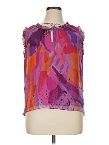 Diane von Furstenberg Sleeveless Silk Top (view 1)